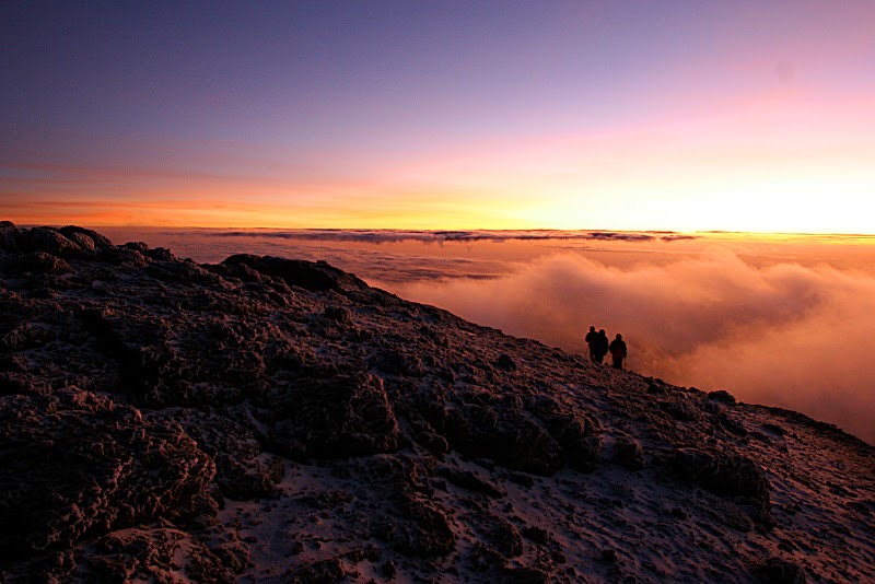 Sunrise from Kilimanjaro summit