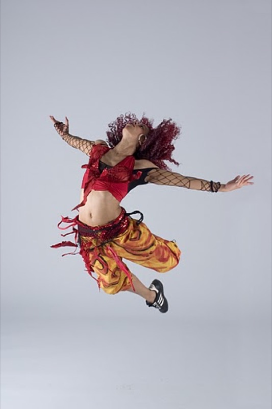 Studio photography — dancer in motion